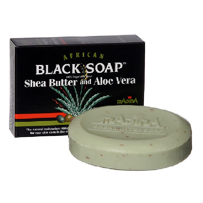 Shea Butter and Aloe Vera Black Soap 3.5oz - Pack of 6 pieces
